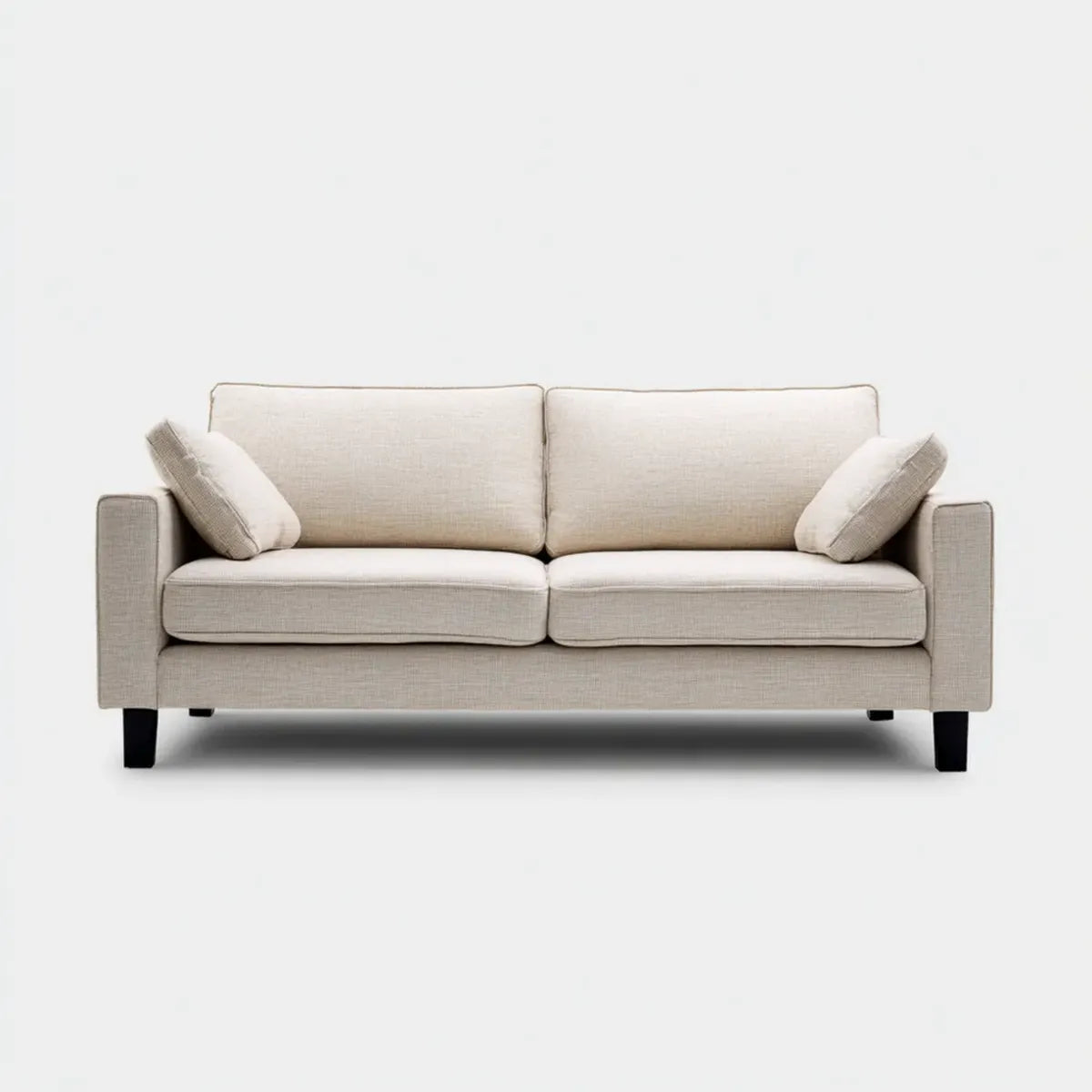 2-Sitzer Sofa Beige 170 x 90 x 85 cm Polyester Rechteckig
