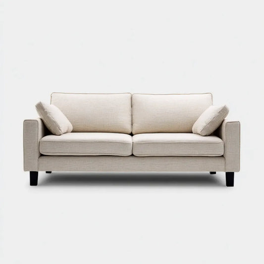 2-Sitzer Sofa Beige 170 x 90 x 85 cm Polyester Rechteckig